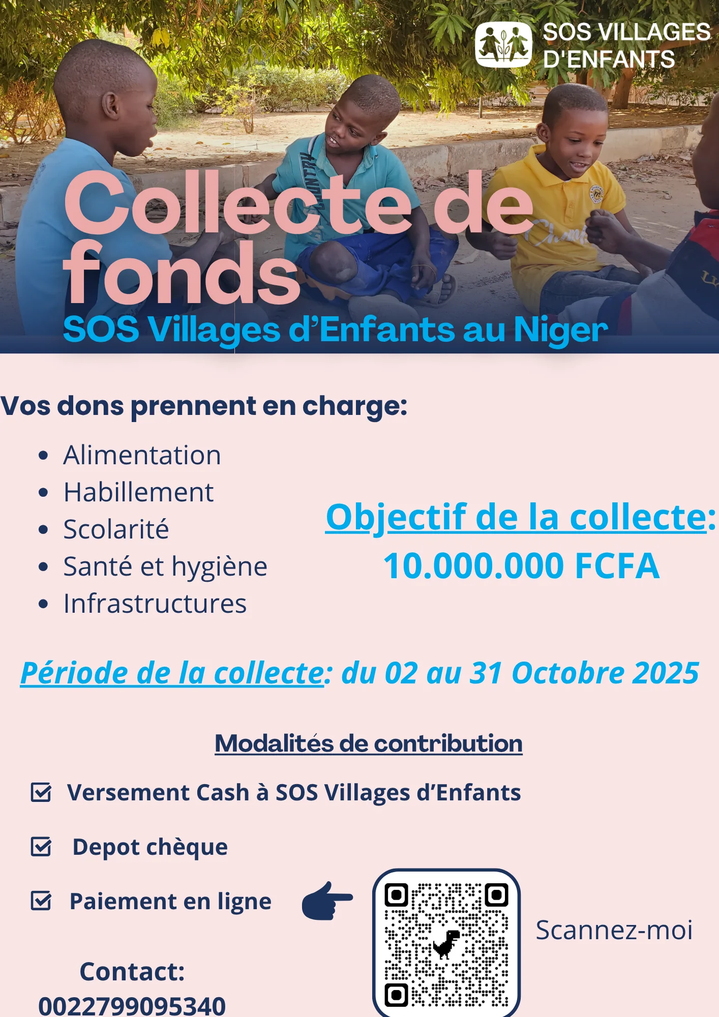 Affiche de la collecte de fonds 2025